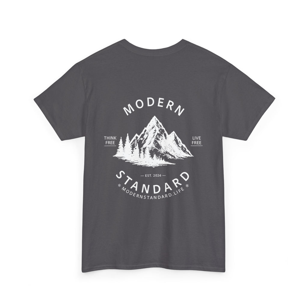 Modern Standard Mountain T‑Shirt — Vintage Outdoor Graphic Tee