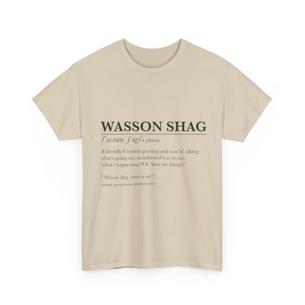 T-Shirt — 'Wasson Shag' Cornish Dictionary Unisex Tee