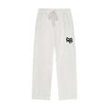 Solid Color Straight-Leg Sweatpants