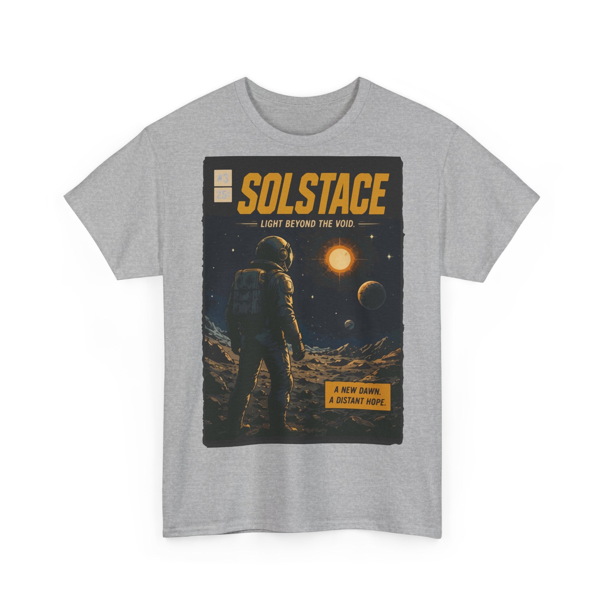 Solstice Space Tee — Astronaut Moon Poster Graphic T-Shirt