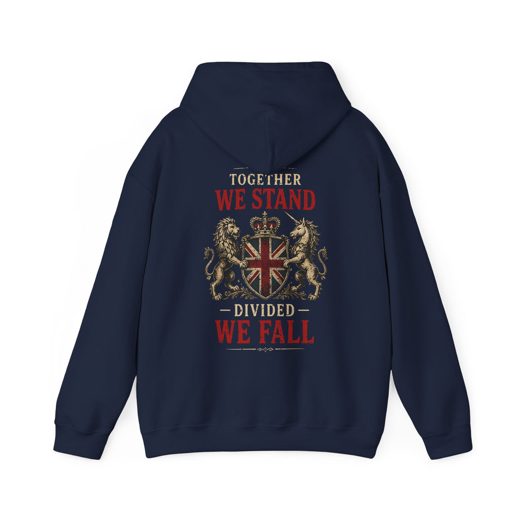 Unite the Kingdom Hoodie – "Together We Stand, Divided We Fall" British Flag Sweatshirt