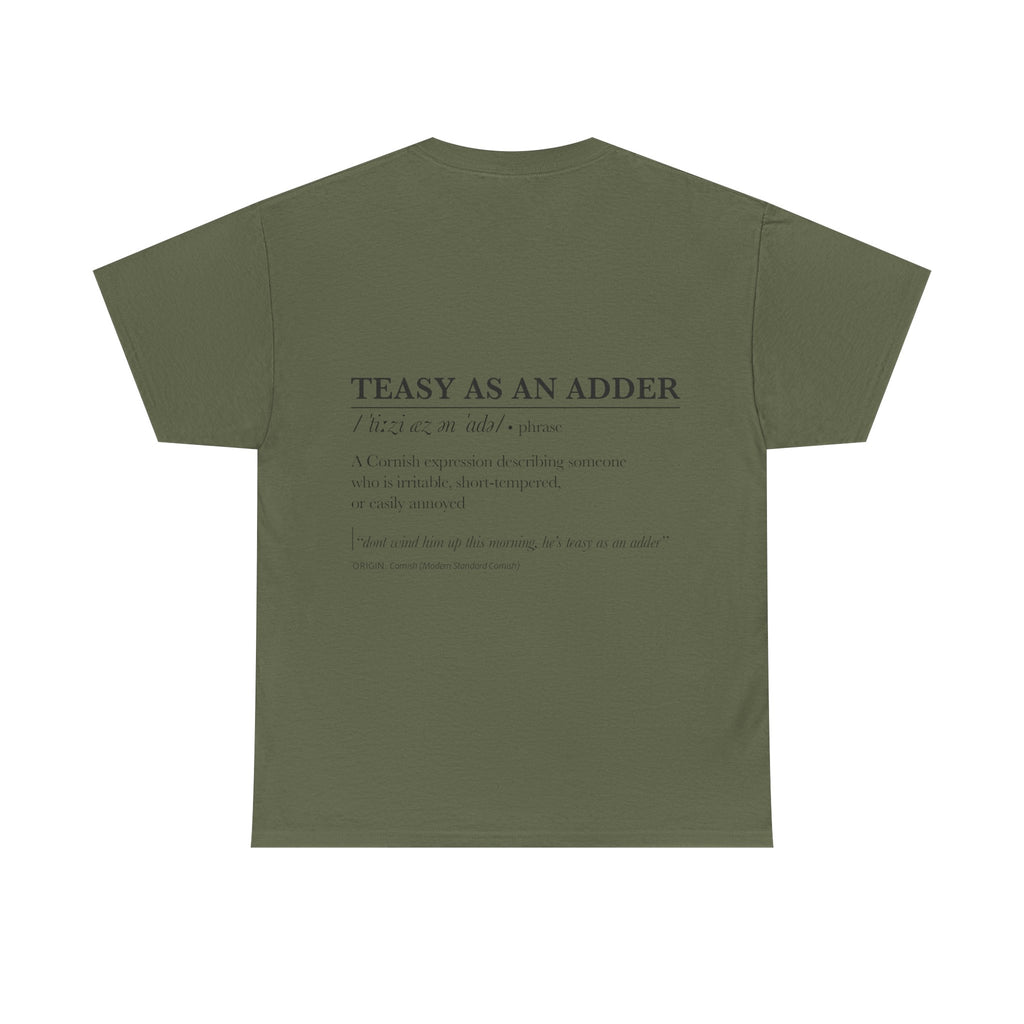 'Wossmarrwiddee / Teasy As An Adder' Cornish Dictionary Unisex Tee