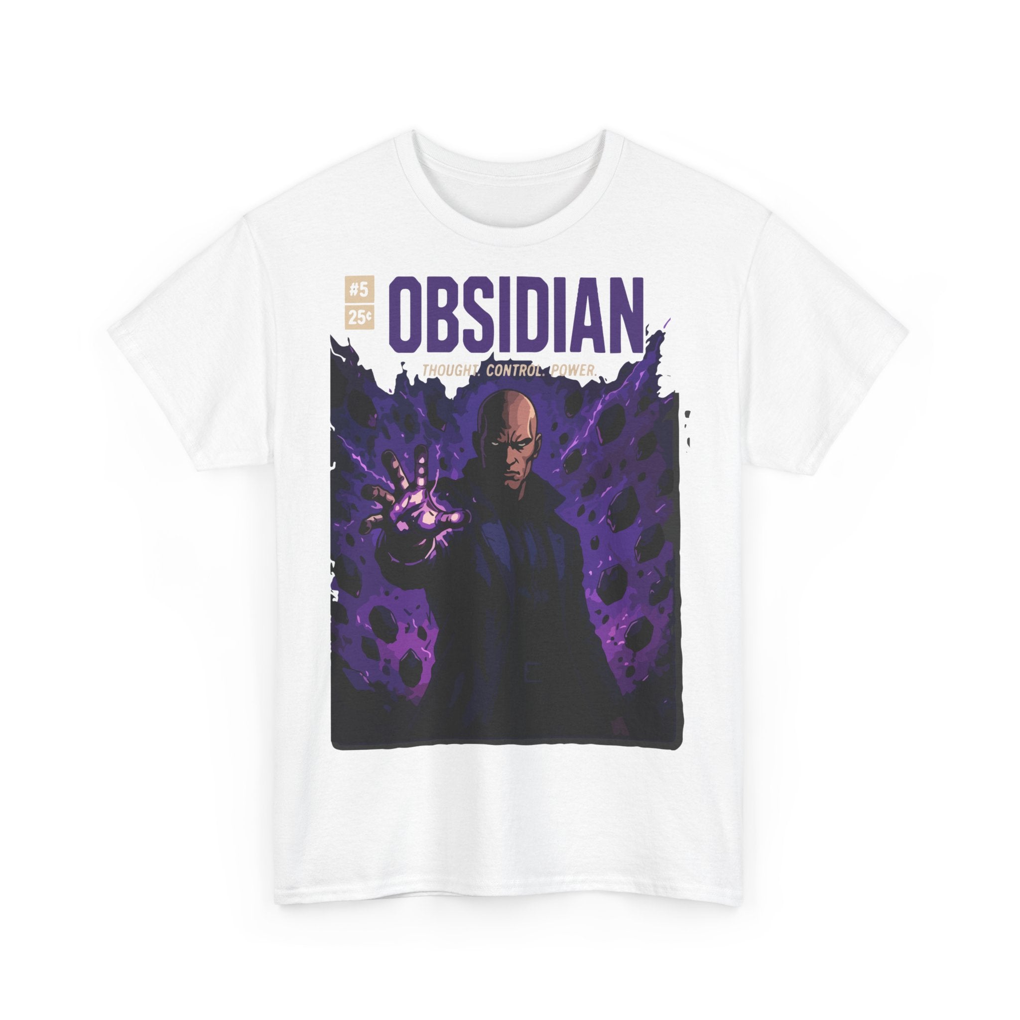 Obsidian Graphic Tee — Dark Magic Character Shirt