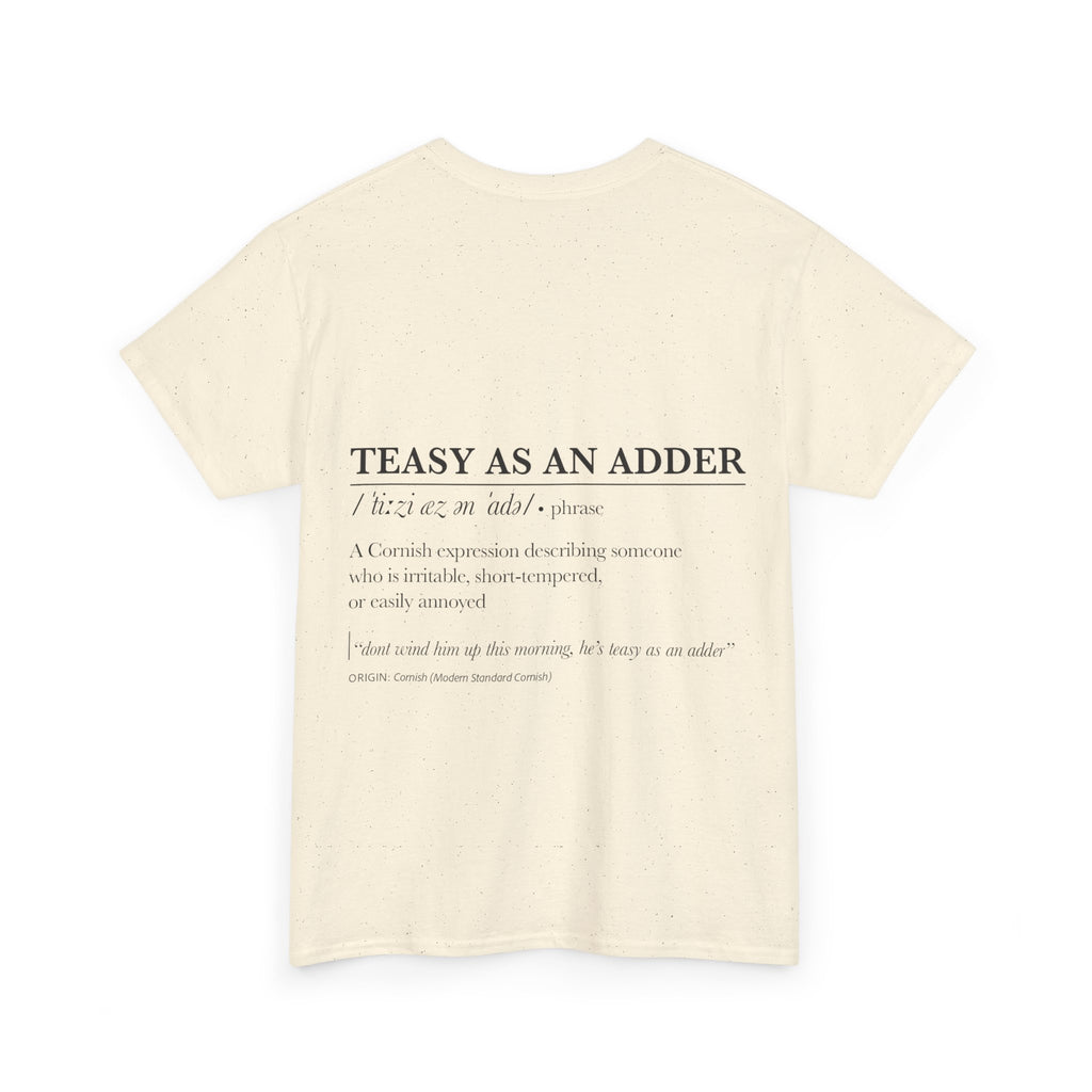 'Wossmarrwiddee / Teasy As An Adder' Cornish Dictionary Unisex Tee