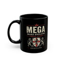 MEGA Make England Great Again Black Mug — Patriotic England Flag Coffee Cup