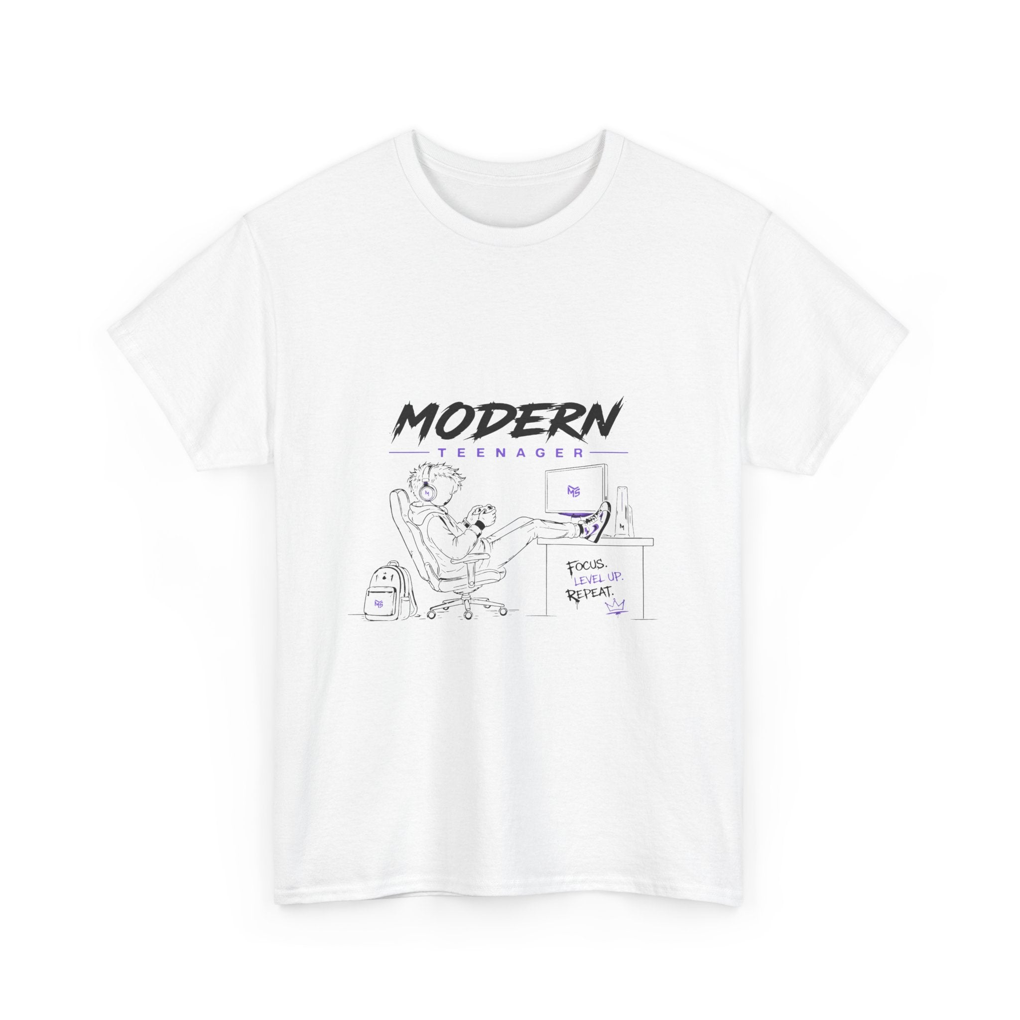 Modern Teenager Graphic Tee — Minimalist Office Humour T-Shirt