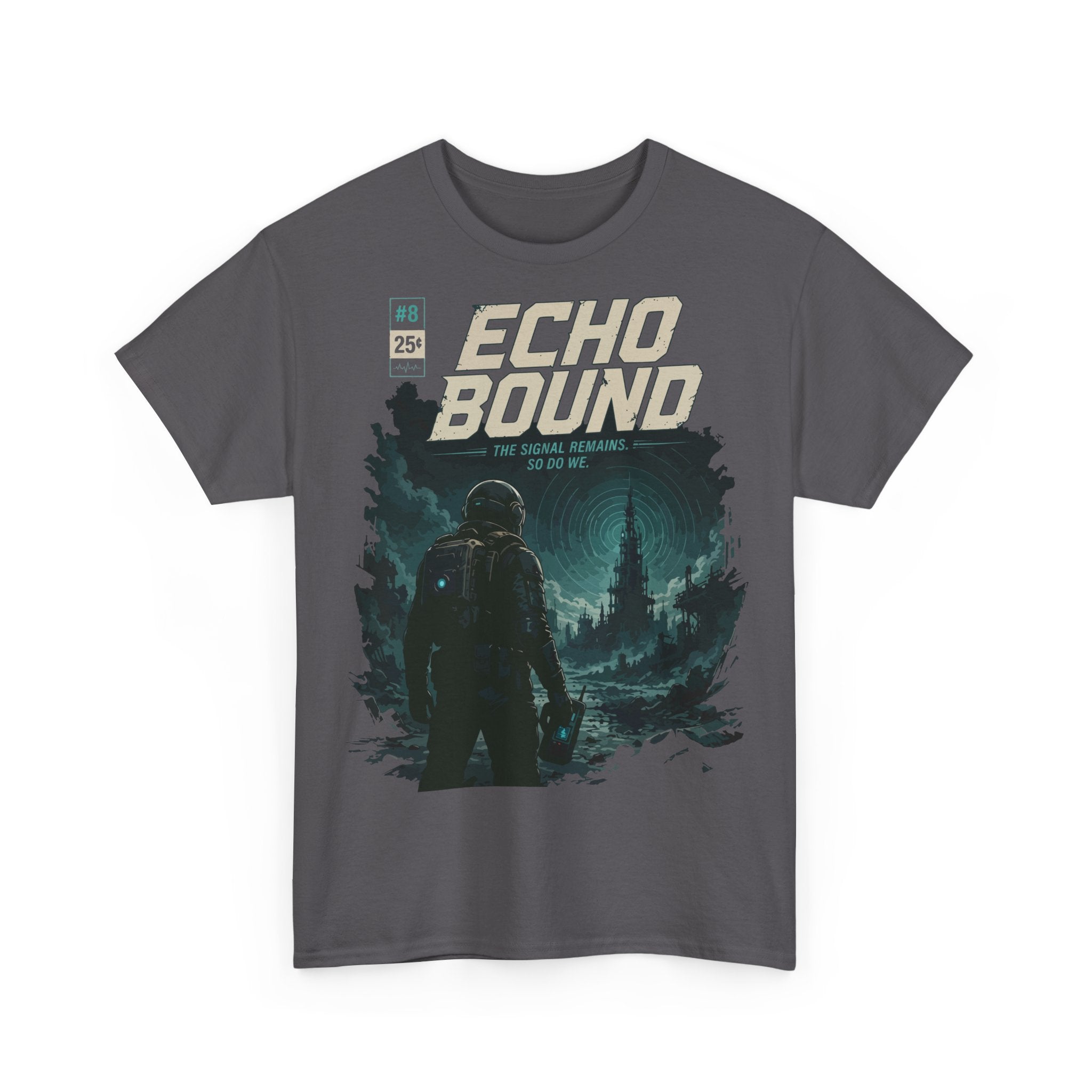 Echo Bound Graphic Tee — Retro Sci‑Fi Astronaut Design