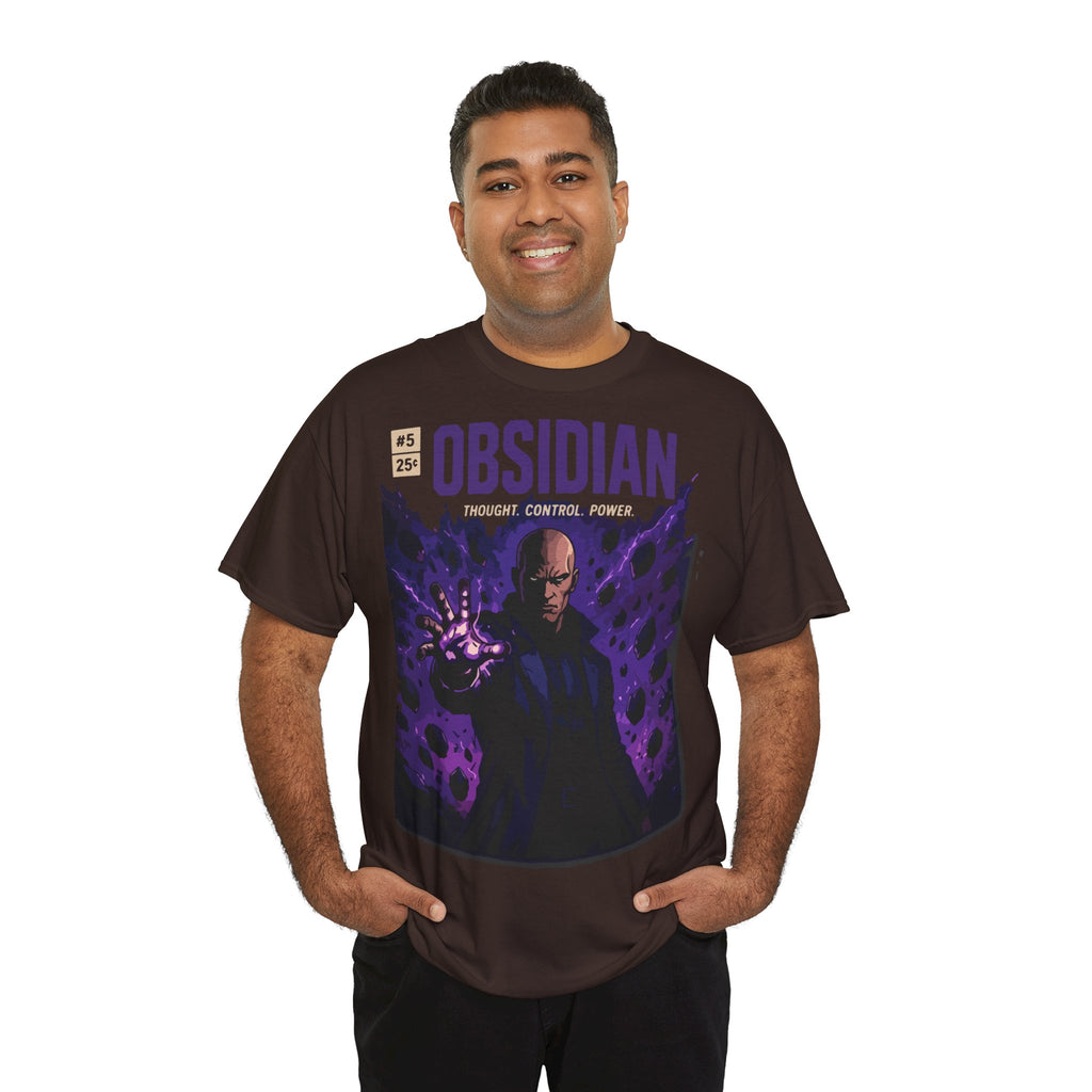 Obsidian Graphic Tee — Dark Magic Character Shirt