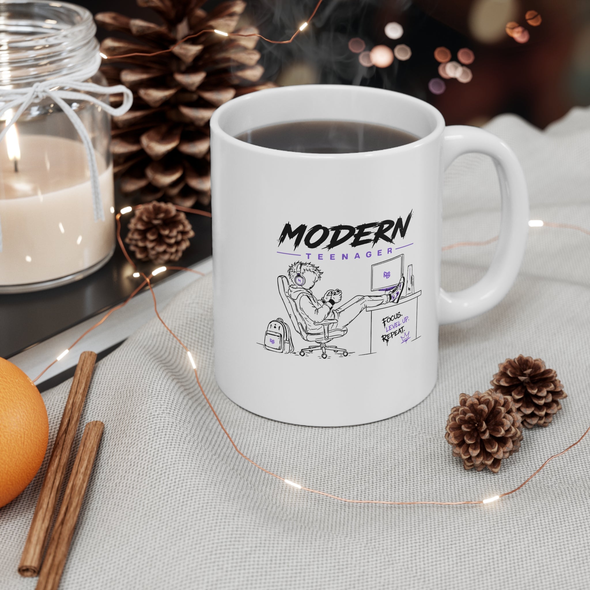 Modern Teenager Mug — Funny Teen Gamer Coffee Cup