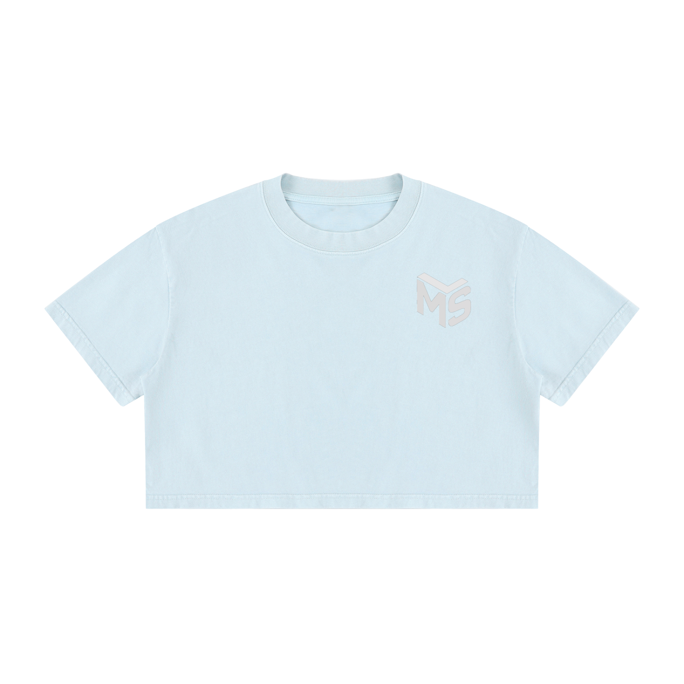 Women's Mineral Wash Cotton Crop T-Shirt