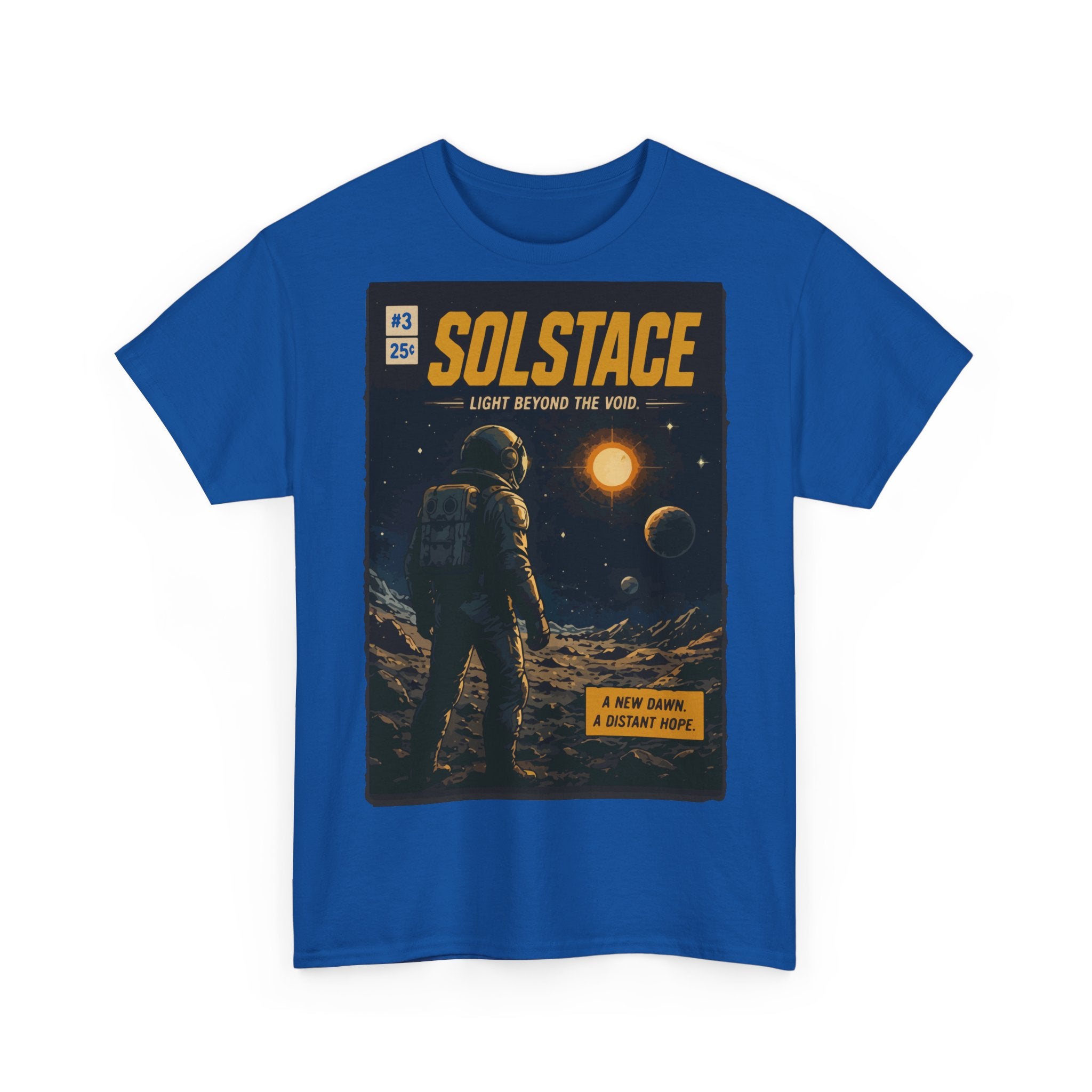 Solstice Space Tee — Astronaut Moon Poster Graphic T-Shirt
