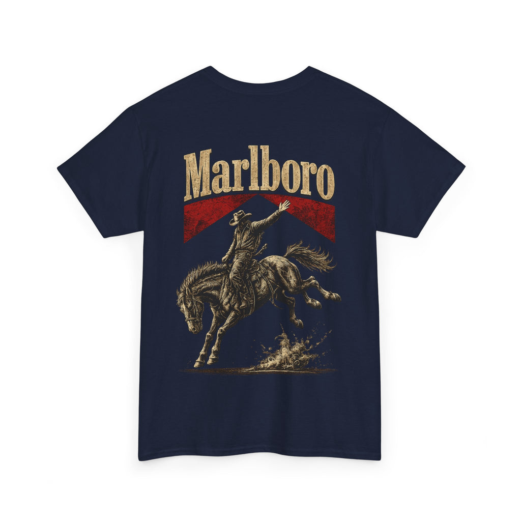 Vintage Marlboro Cowboy Rodeo T-Shirt —  Bucking Bronco Graphic Tee