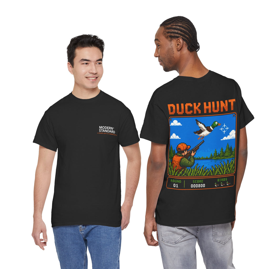 Duck Hunt Retro Game Tee — Vintage 8‑Bit Shooter Graphic T‑Shirt