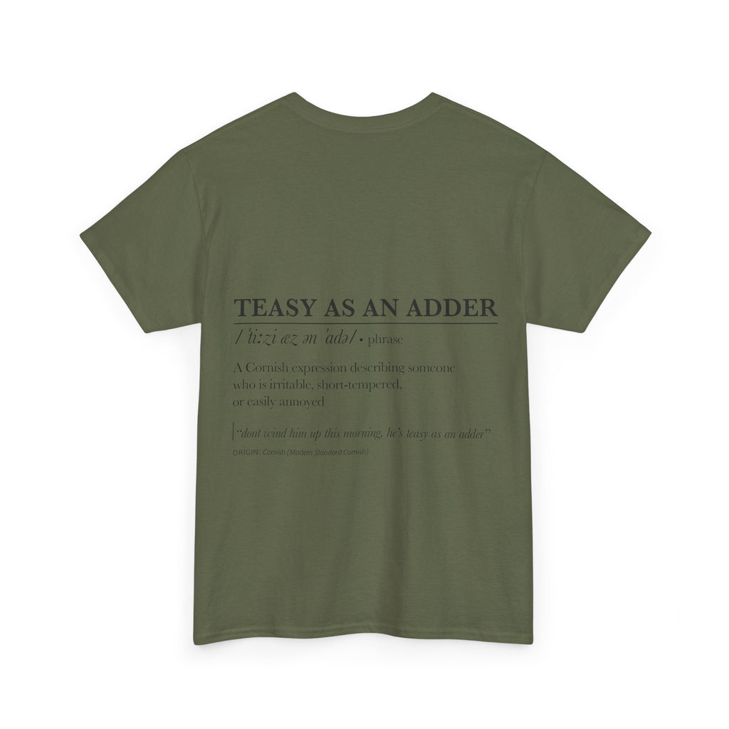 'Wossmarrwiddee / Teasy As An Adder' Cornish Dictionary Unisex Tee
