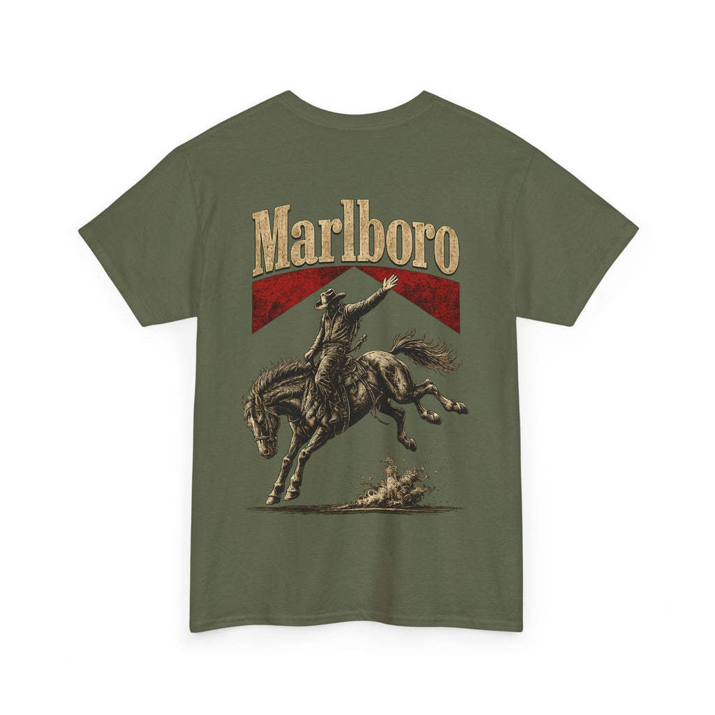 Vintage Marlboro Cowboy Rodeo T-Shirt —  Bucking Bronco Graphic Tee