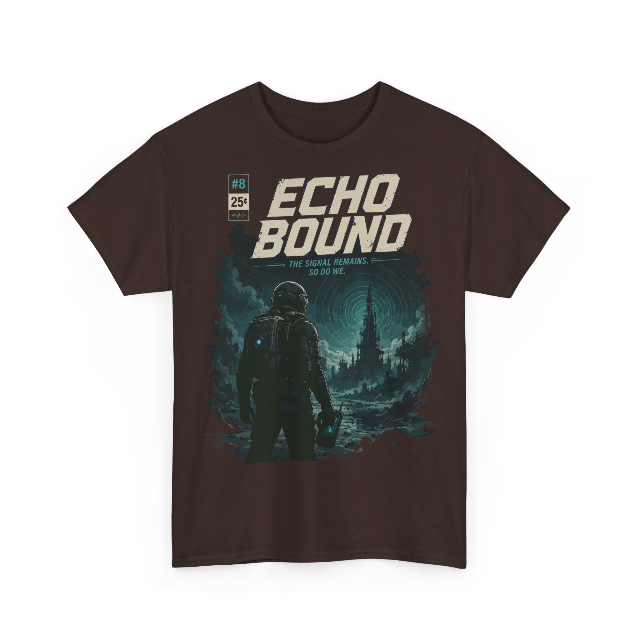 Echo Bound Graphic Tee — Retro Sci‑Fi Astronaut Design