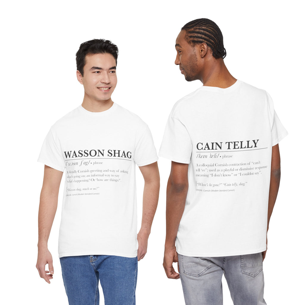 T-Shirt — 'Wasson Shag' Cornish Dictionary Unisex Tee