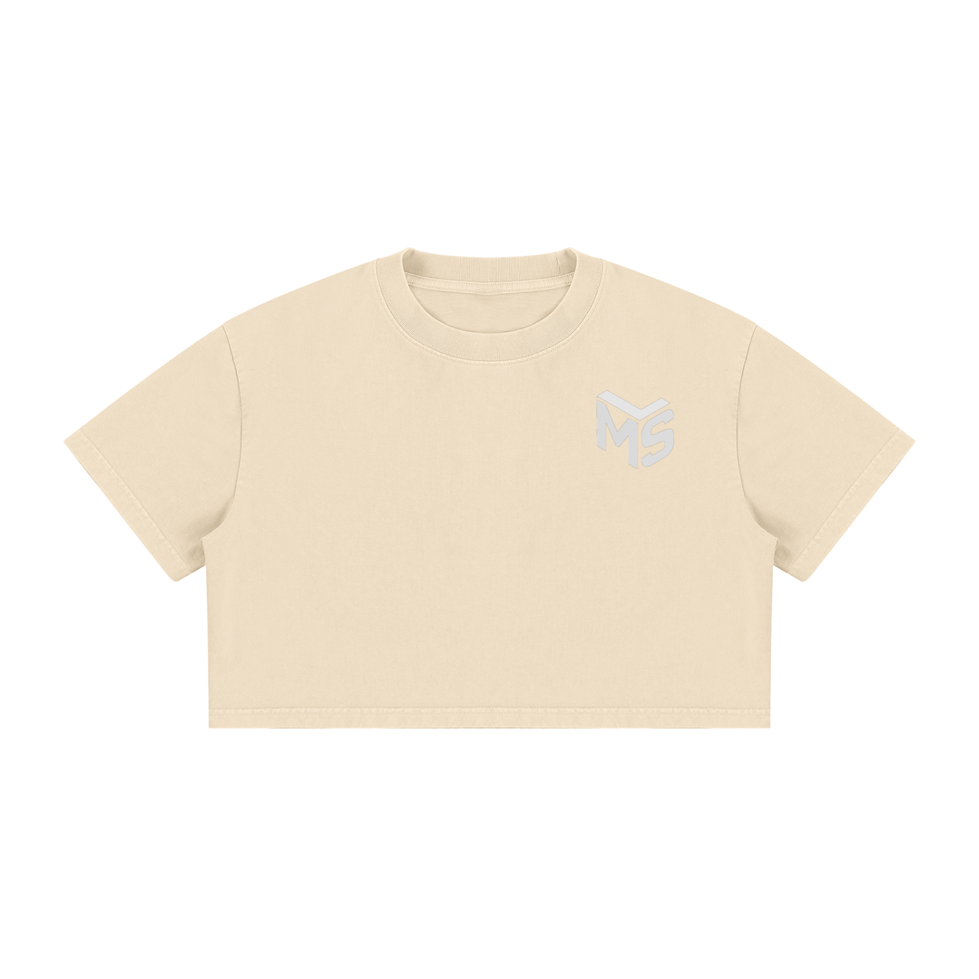 Women's Mineral Wash Cotton Crop T-Shirt