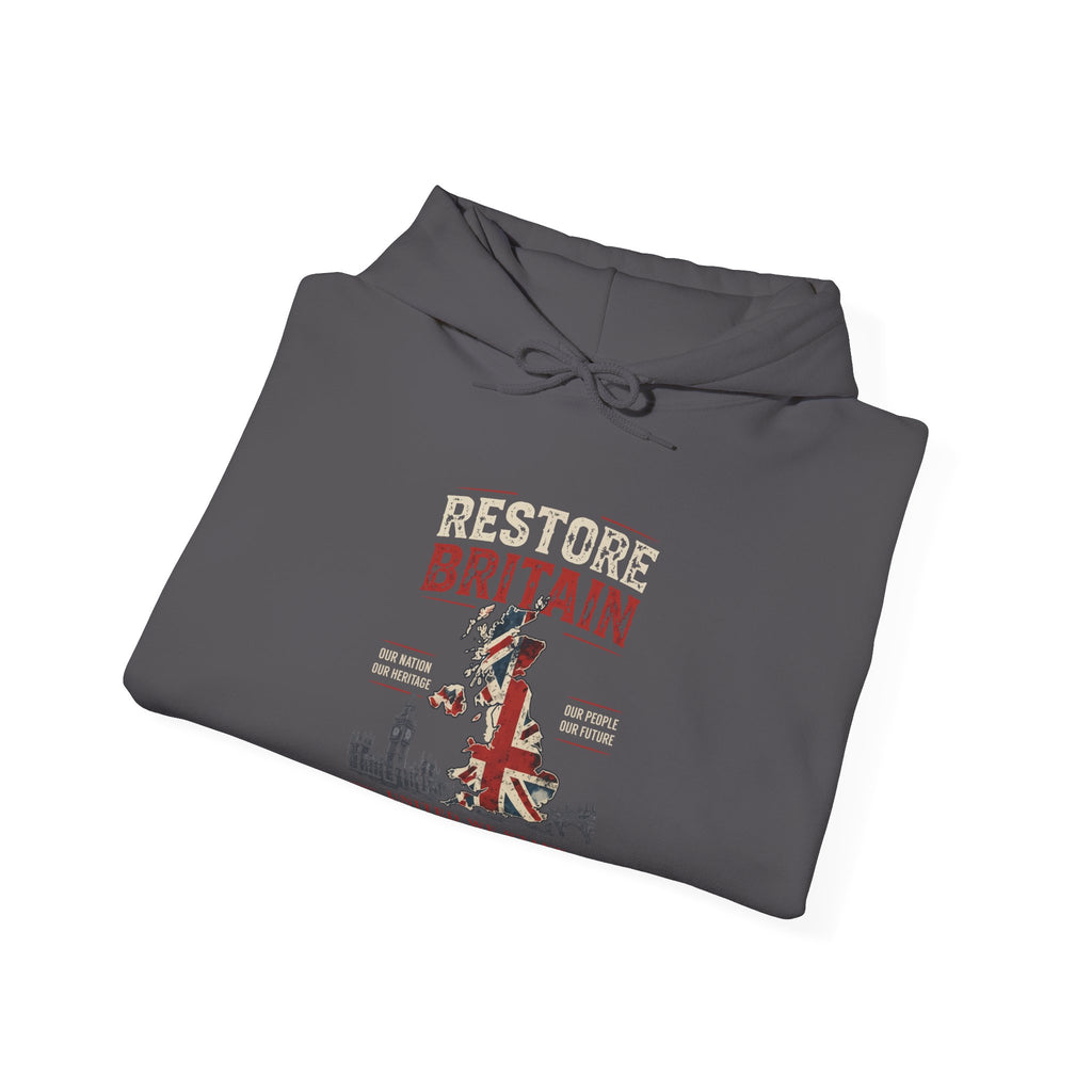 Restore Britain Hoodie — Union Jack Patriotic Graphic Hoodie