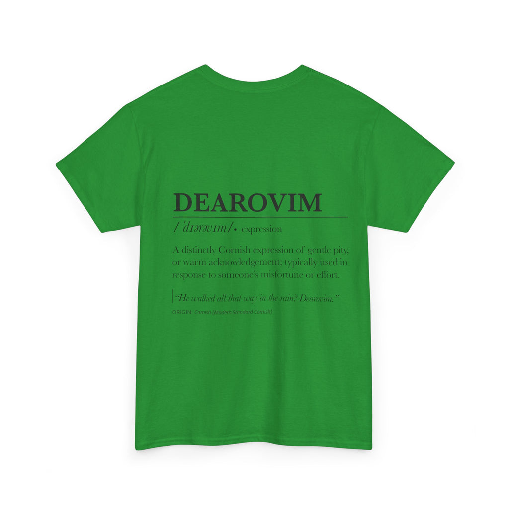 'Pizendown' & 'Dearovim' Unisex Cornish Dictionary Tee