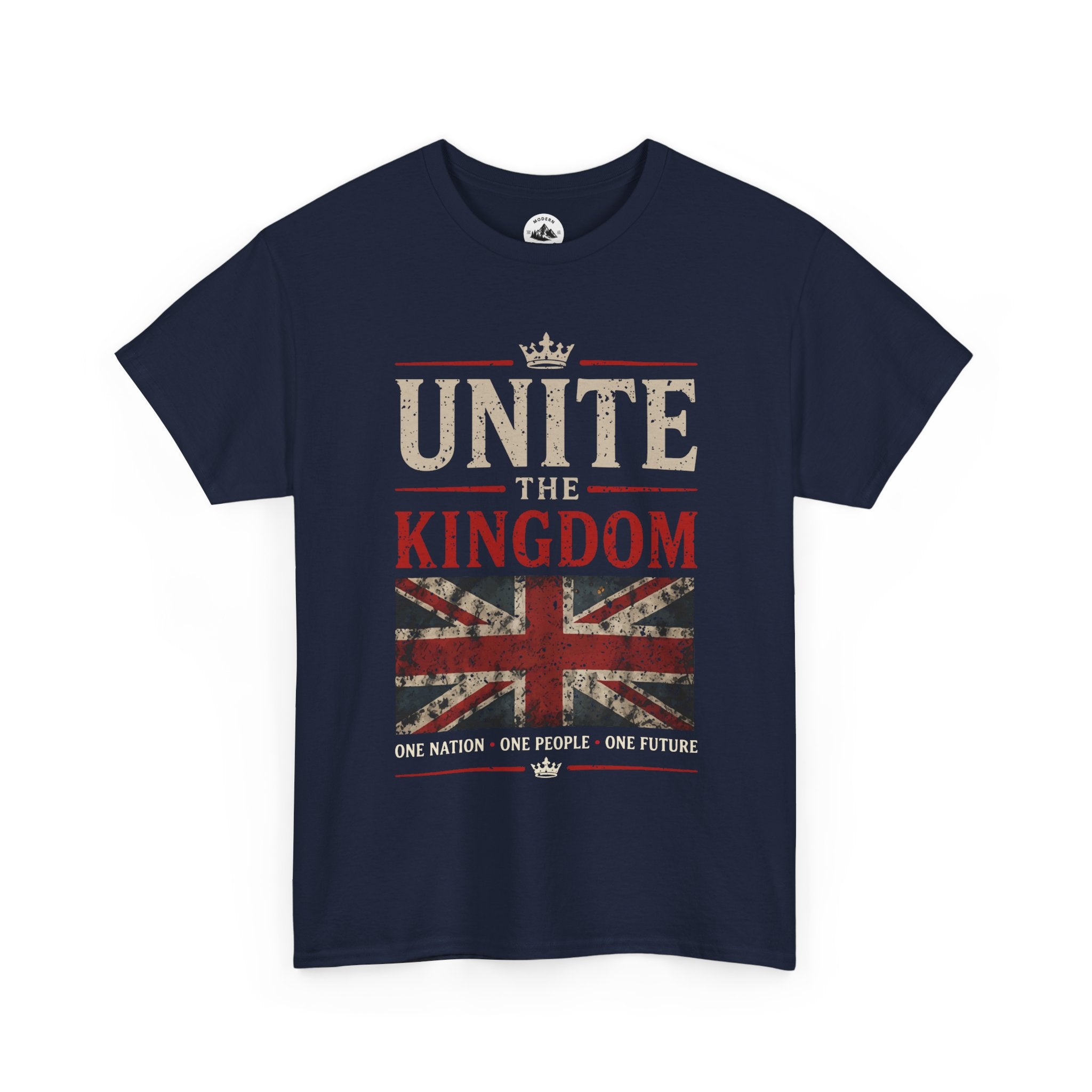 Mens Unite The Kingdom T‑Shirt — Union Jack Vintage Patriotic Tee
