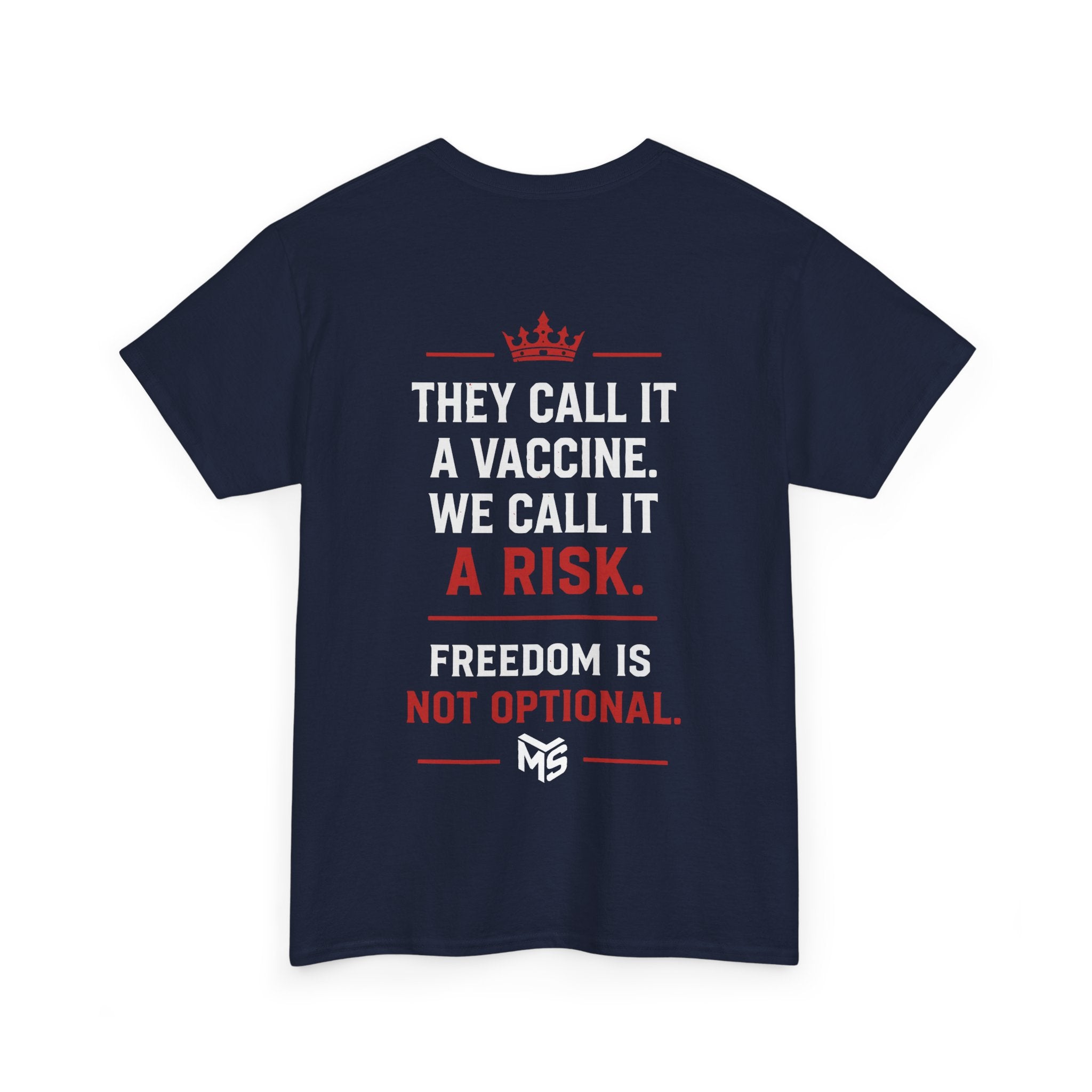Just Say No to MRNA Jabs T-Shirt — Freedom & Vaccine Risk Statement Tee