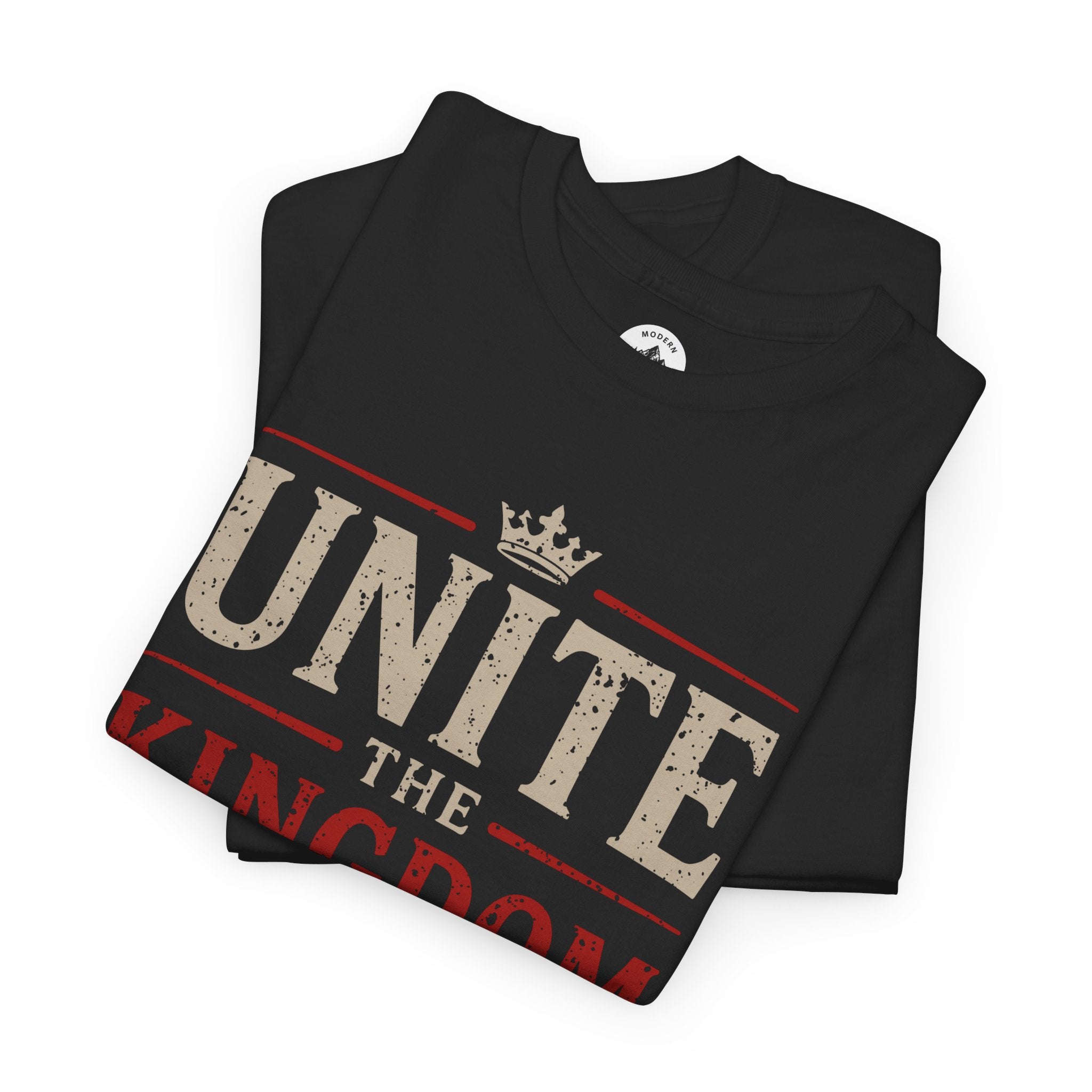 Mens Unite The Kingdom T‑Shirt — Union Jack Vintage Patriotic Tee