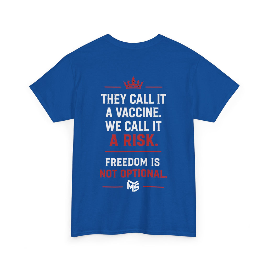 Just Say No to MRNA Jabs T-Shirt — Freedom & Vaccine Risk Statement Tee